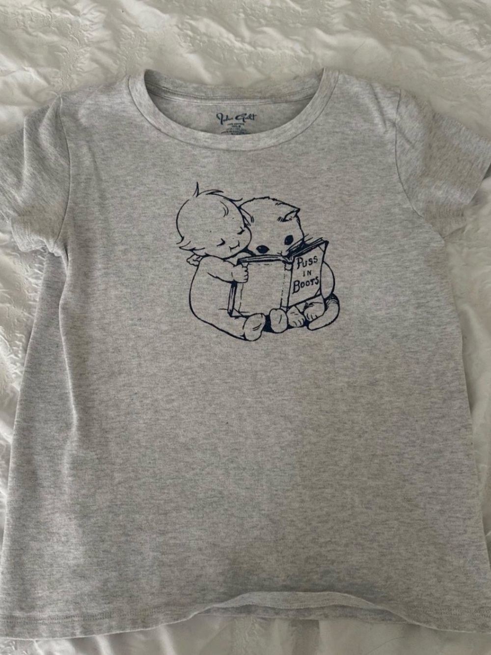 Brandy Melville/ John Galt Puss In Boots baby tee